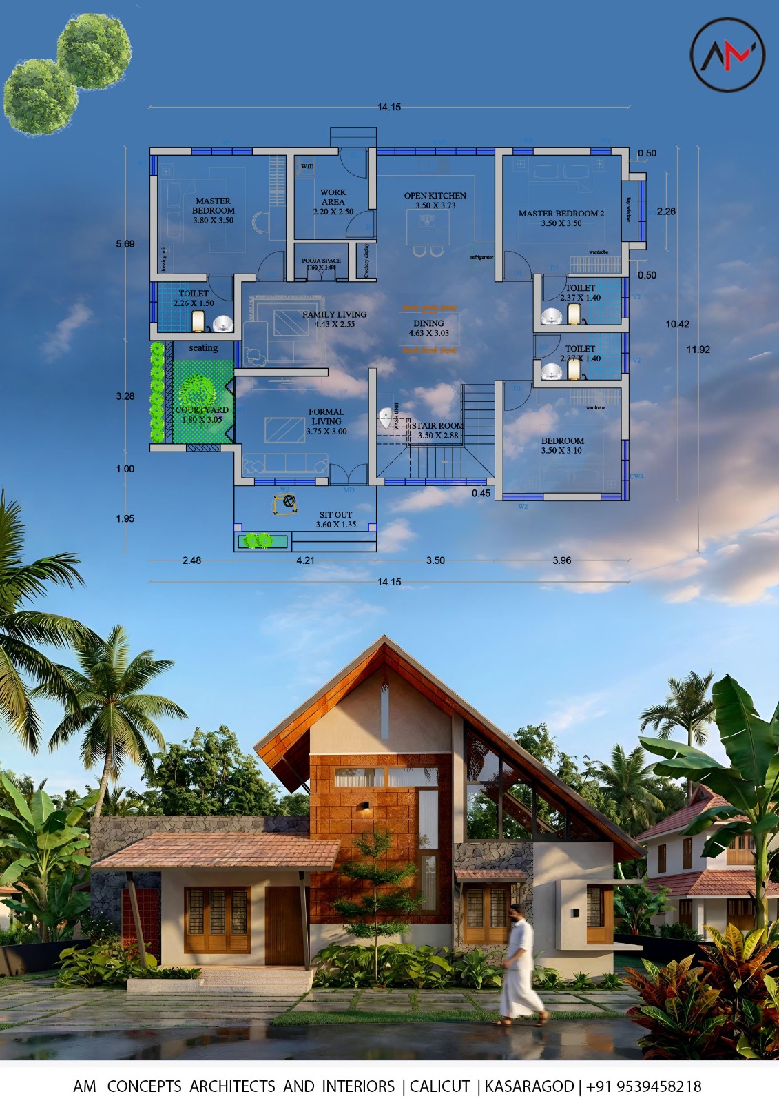 Gable Roof Villa